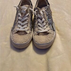 Dolce Vita sherpa and sequin shoes